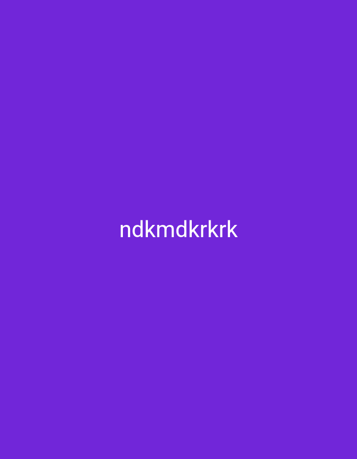 The image is a solid purple background with white text in the center that reads "ndkmdkrkrk". There are no people, objects, or actions depicted in the image. The image is a digital graphic and does not represent a scene in Nsugpe, Nigeria or any other geographical location.