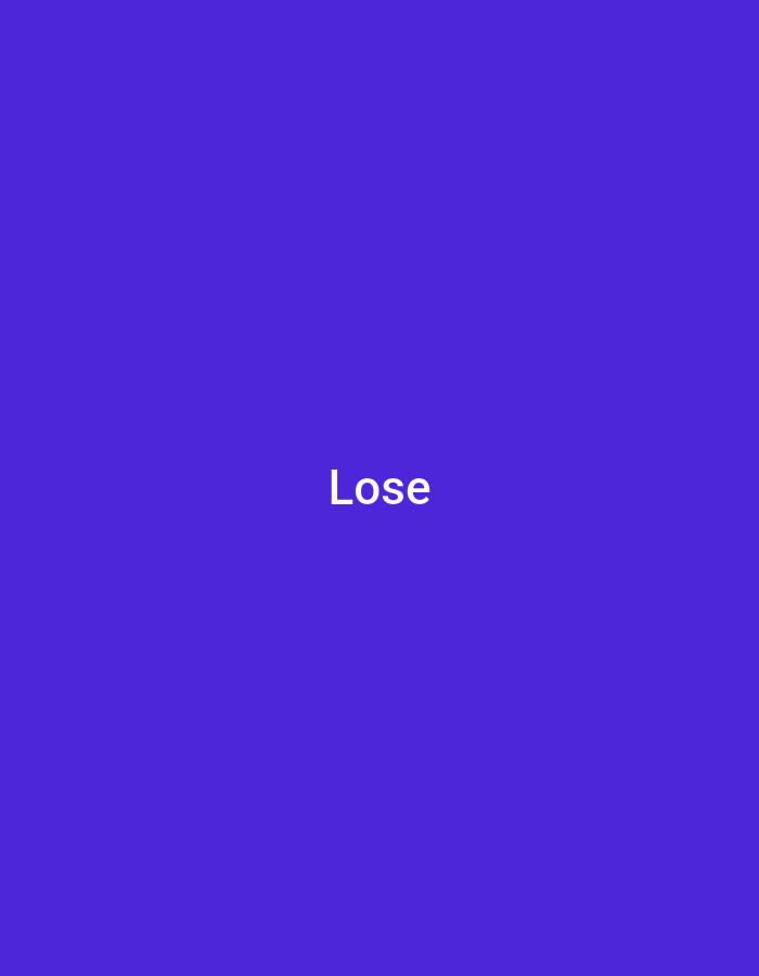 The image is a plain, solid purple background with the word "Lose" written in white text in the center. There is no discernible location in Jalingo, Nigeria, nor are there any people, subjects, objects, or actions depicted.