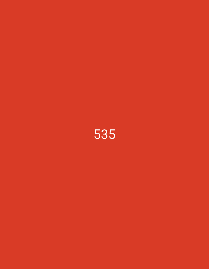 A red background has the number "535" in white text in the center.