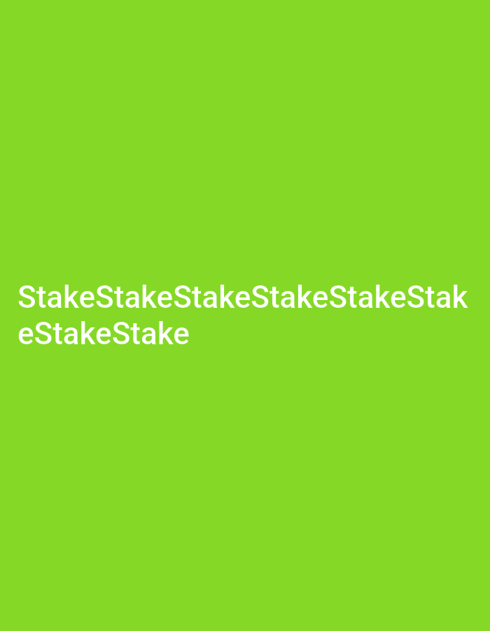 The image is a solid green background with the word "Stake" repeated several times in white text. The text is located in the lower central part of the image. The word is slightly distorted in the middle to "Stak" and then returns to "Stake". The phrase "eStakeStake" is appended at the end. There is no discernible location or setting. The city of Yerevan, Armenia, is not represented in this image.