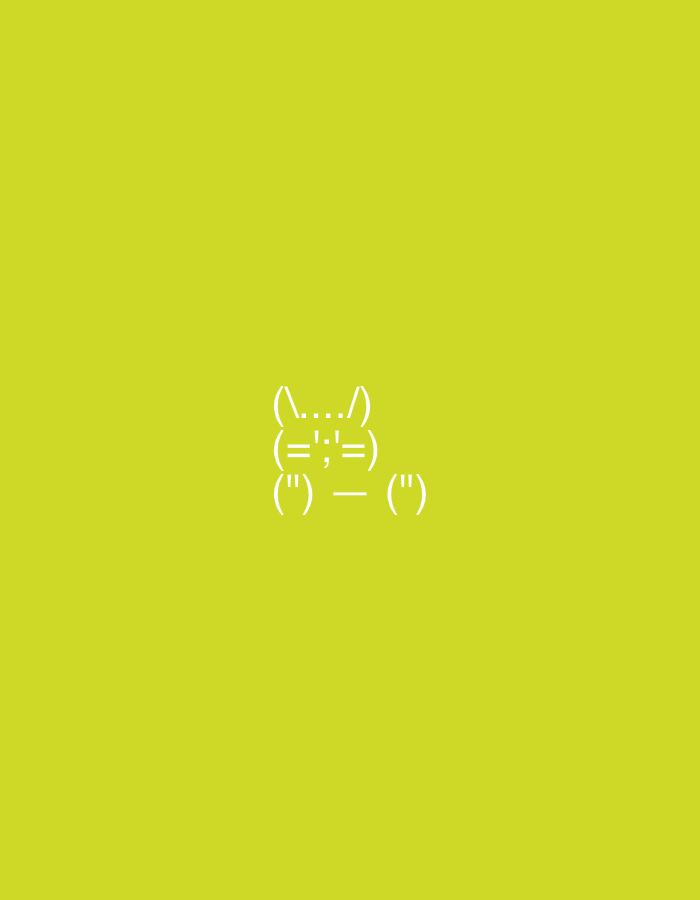 The image is a plain yellow background with a white ASCII art cat face in the center. The cat face is composed of various symbols to represent ears, eyes, and mouth. The location in Yerevan, Armenia, is not discernable from the image itself.