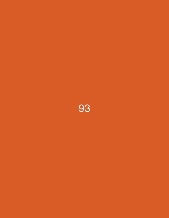 The image displays the number "93" prominently centered against a solid, vibrant orange background. There is no discernible urban environment, location in Đà Nẵng, Vietnam, or any other contextual details present in the image.