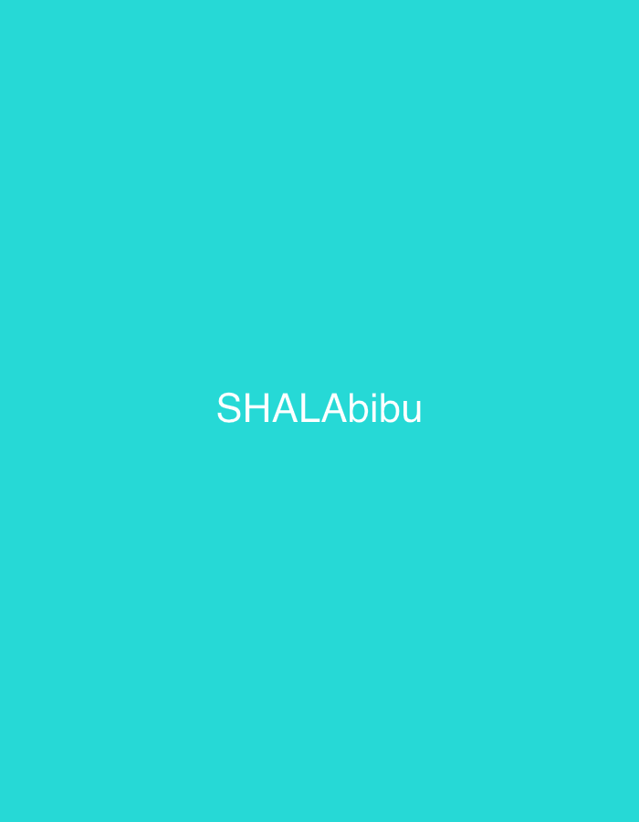 The image displays a plain, solid turquoise background with white text centrally placed. The text reads "SHALAbibu." No other subjects, objects, or activities are depicted. The scene is devoid of any specific setting details, temporal cues, or emotional expressions. The background color is a uniform shade of bright cyan or turquoise. The text is rendered in a simple, sans-serif font. The media file is an abstract image focusing solely on the colored background and the wordmark. This image is presented in the context of Yerevan, Armenia.