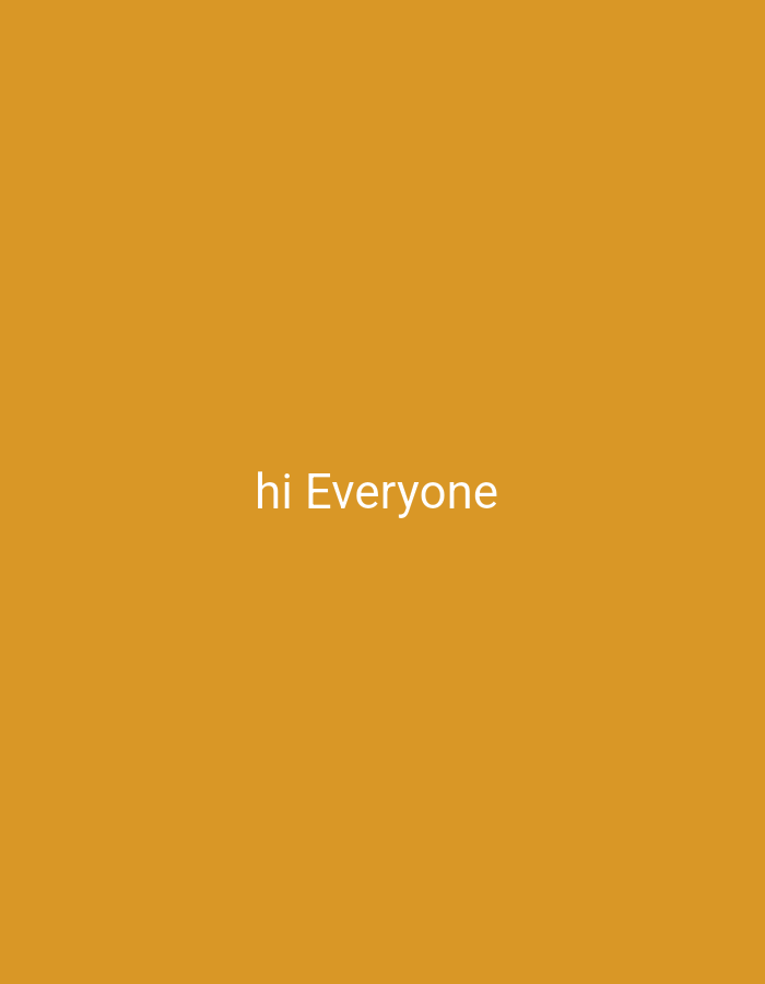 The image is a plain, solid orange background with the words "hi Everyone" written in white text in the center of the frame. There are no other objects or people visible in the image.