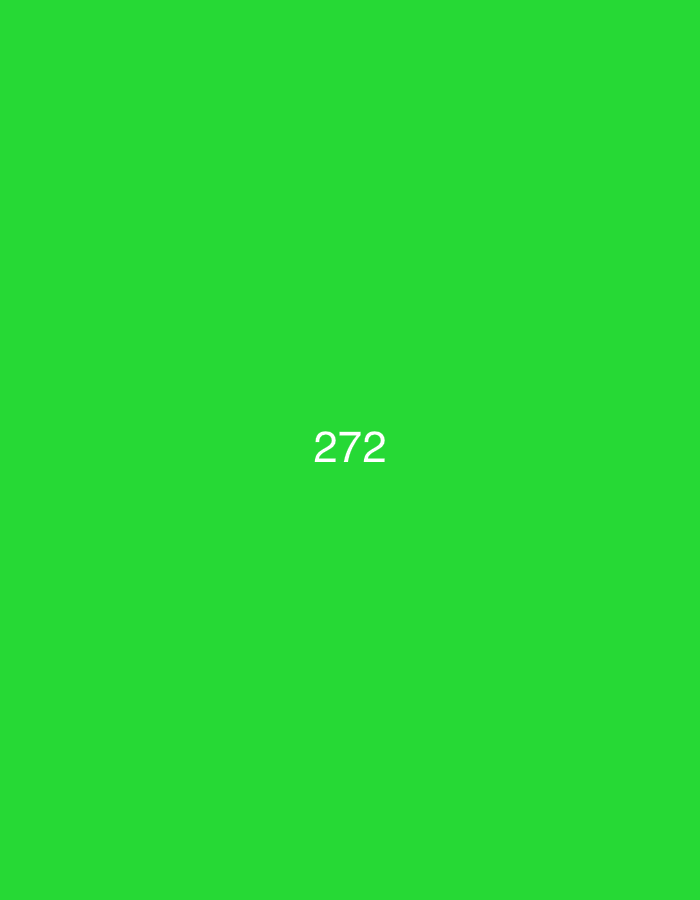 The image is a bright green, featureless background with the number "272" centered in white text. There is no discernible urban landscape, nor any specific location within Đà Nẵng, Vietnam. The image is a simple graphic with no contextual information.