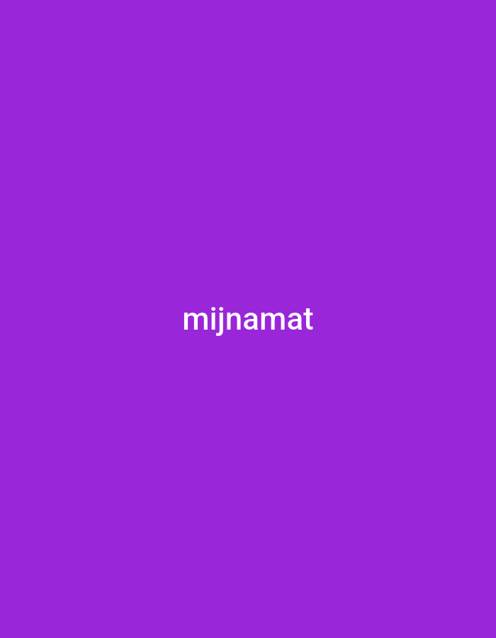 The image shows the word "mijnamaat" written in white on a solid purple background. There are no people, objects, actions, interactions, or environmental details visible in the image. The location is not discernible from the image.
