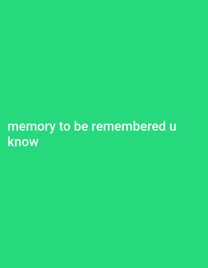 Memory