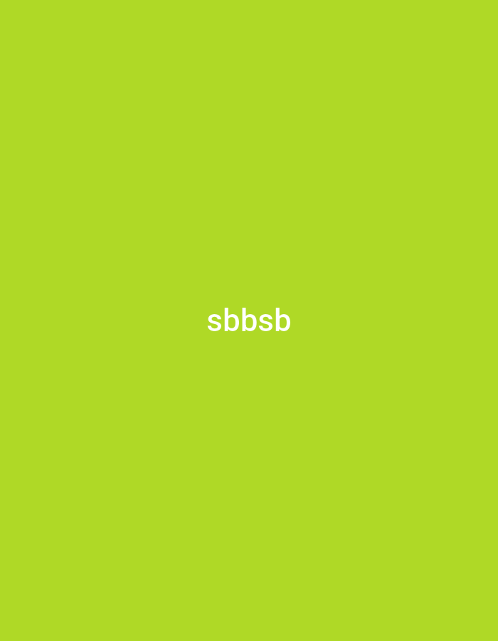The image displays a solid, uniform lime green background. Horizontally centered and positioned slightly above the vertical midpoint is the white sans-serif text "sbbsb" in all lowercase characters. There are no other subjects, objects, people, or actions depicted. The image does not present any identifiable real-world location in the city of Unknown, Unknown, or any other specific environment.