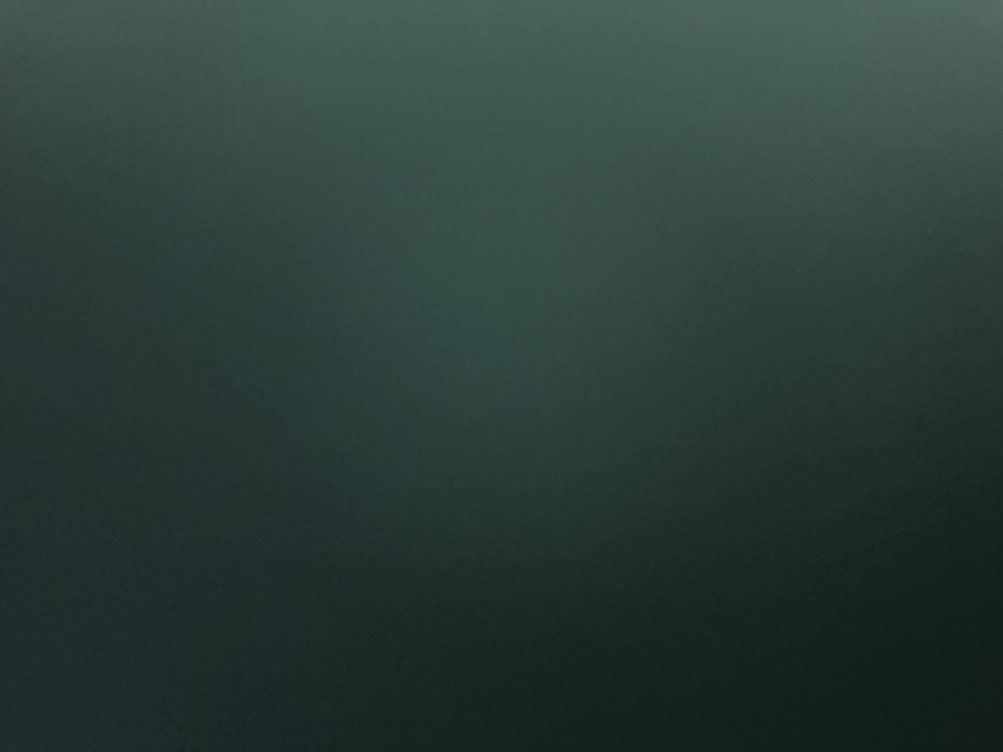 This is a dark, abstract image with no discernible subjects, objects, scenes, or activities. The colors are muted, primarily consisting of dark greens and grays, with a slight gradient suggesting a light source from the top left. There are no visible people, animals, or any elements that would indicate a specific setting, time of day, or weather. The texture appears slightly grainy or matte. No text is present in the image. The provided crops offer no additional detail or clarity.