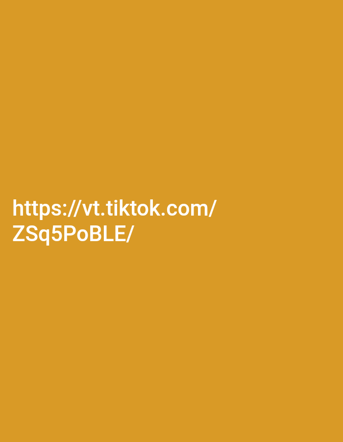 The image displays text on a solid orange background. The text reads "https://vt.tiktok.com/ ZSq5PoBLE/". There is no discernible content related to the city of Cijeruk, Indonesia, or any specific scene.