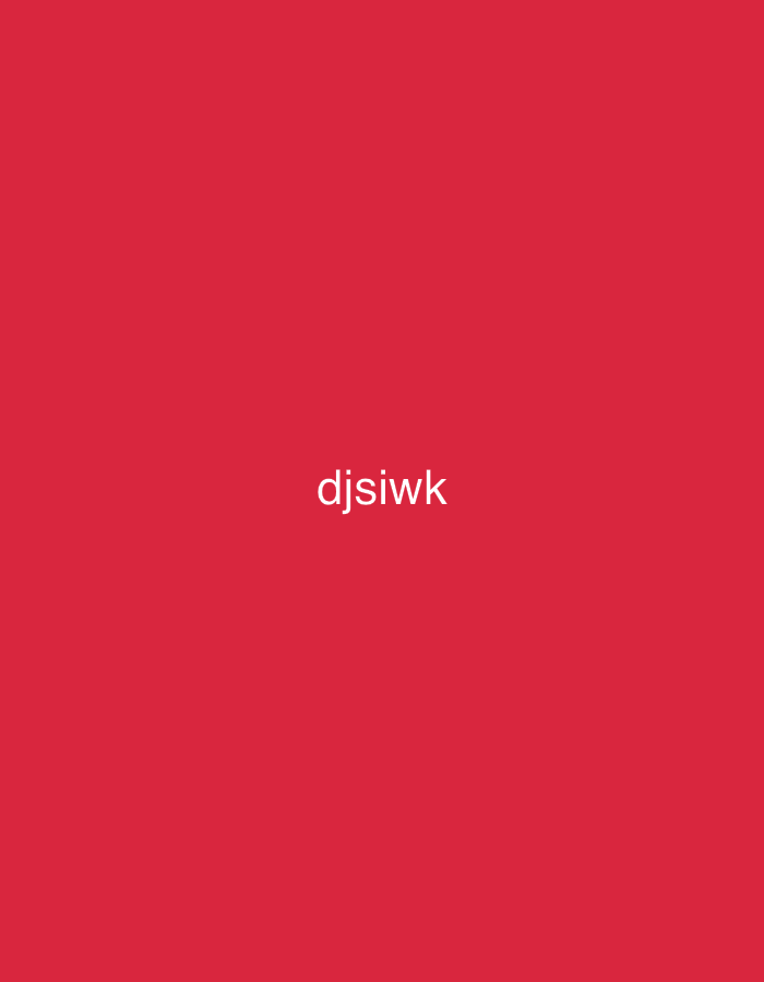 The image is a red background with the text "djsiwk" in the center. There is no location in the city of Yerevan, Armenia, people, subjects, objects, actions, interactions, or other environmental details.