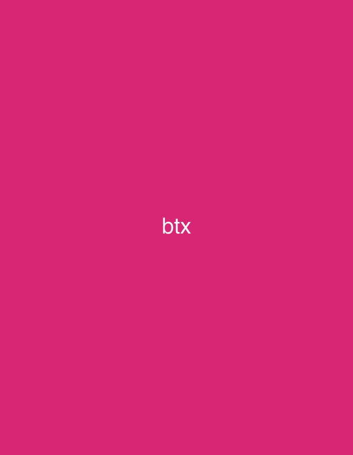 The image displays a solid fuchsia background. Centered slightly below the vertical midline is the white, lowercase, sans-serif text "btx". No other subjects, objects, people, actions, interactions, or discernible environmental details, including any specific geographical location such as Casablanca, Morocco, are present in the scene.