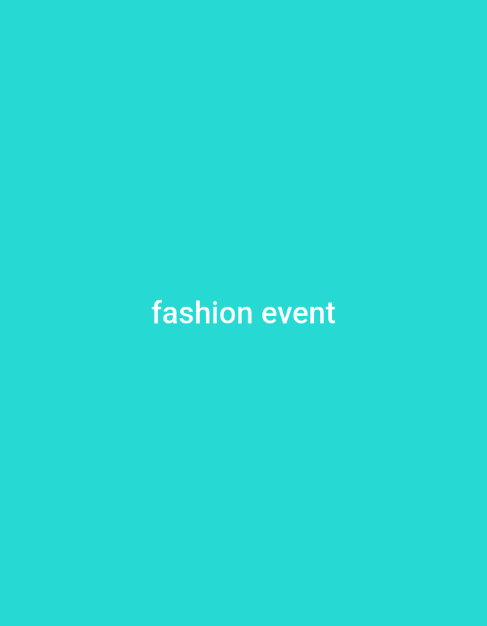 The image is a plain, teal background with the words "fashion event" written in white text in the center. There are no people, objects, actions, interactions, or environmental details visible in the image. The location in the city of Gboko, Nigeria, is not discernible from the provided image.