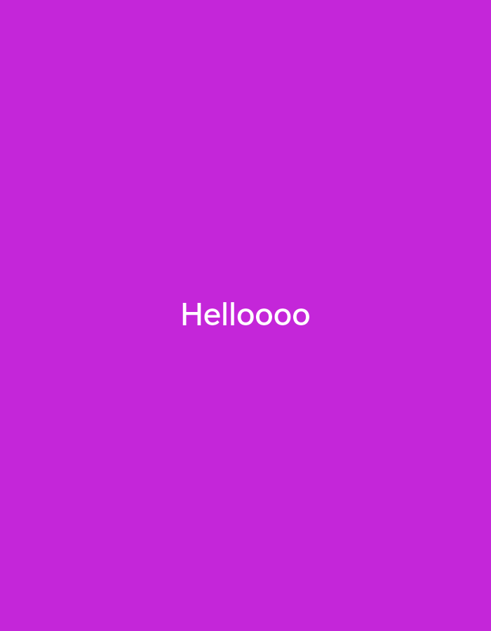 A medium purple image contains the word "Hellooooo" in white text, centered horizontally and vertically.
There is no indication of the city of Drenovets, Bulgaria.