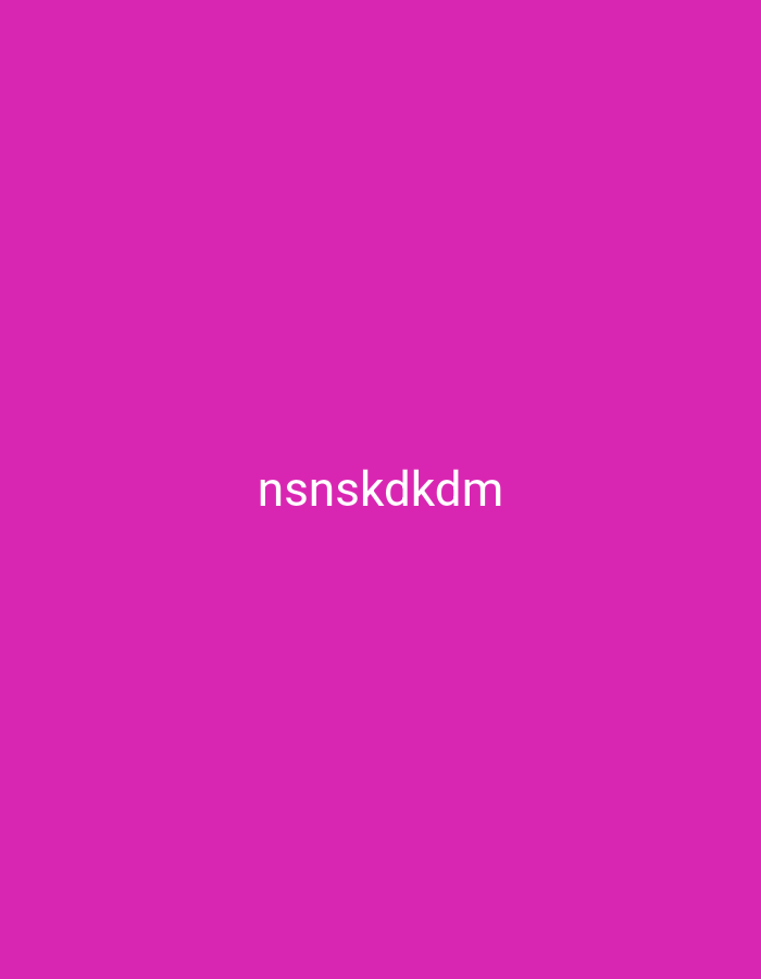 The image is a solid magenta background with the text "nsnskkdm" centered in white. There are no people, objects, actions, or interactions visible in the image. The image does not depict any location in Nsugpe, Nigeria or any other geographical location.