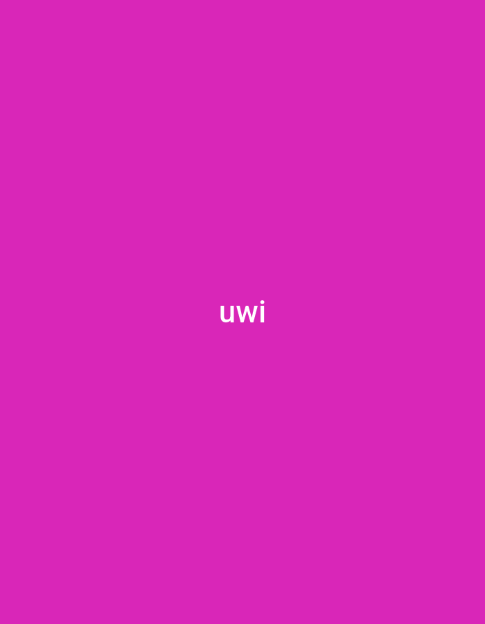 The media file displays a simple, abstract digital image with a plain, solid magenta background. The vibrant, uniform color spans the entire frame without any gradients, patterns, or textures. Centrally positioned on this magenta field are the three lowercase letters "uwi", rendered in a clean, white, sans-serif font. The text is the sole object in the image, providing no discernible context or activity. There are no people, objects, or environmental elements depicted, thus no specific time of day, weather, or emotions are conveyed directly by the image content. While the image itself offers no visible cues of Yerevan, Armenia, it is associated with this location. The accompanying cropped examples, serving as hints, demonstrate that the 'uwi' text can appear in various positions across a similar magenta backdrop, including the bottom center, bottom left, top right, and top left, suggesting it may be a moving element within a sequence or a consistent branding on different layouts.