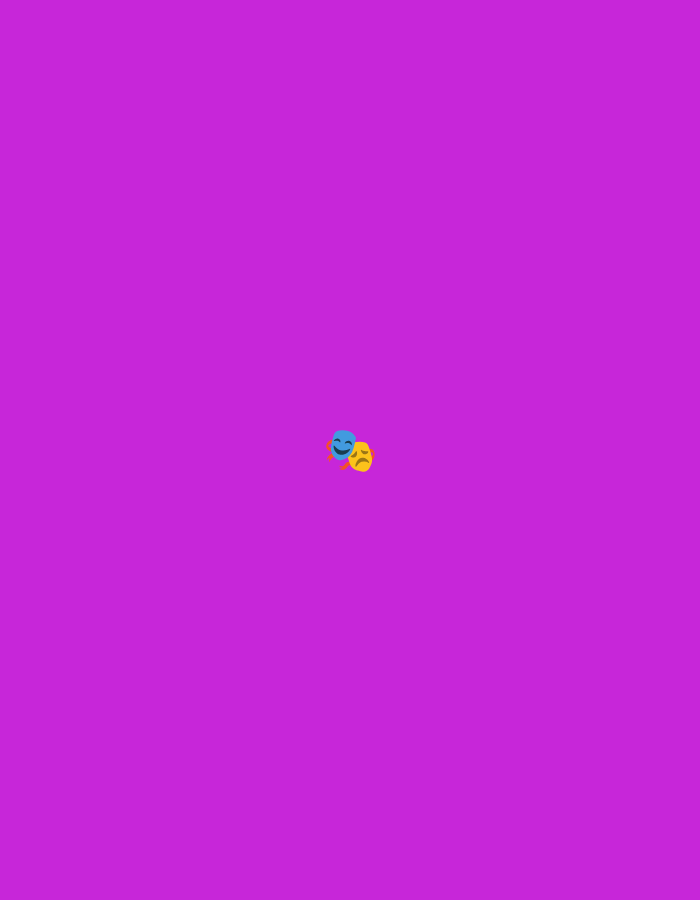 A purple background features two emojis centered in the image: one smiling blue emoji and one frowning yellow emoji. The location is unknown.