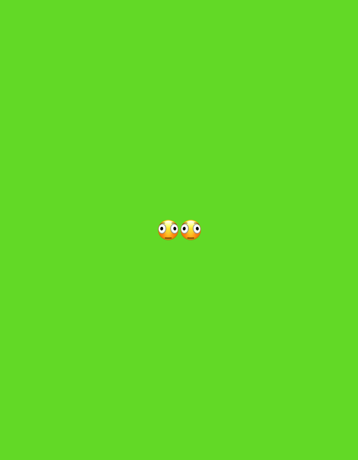 The media file displays a solid, vibrant lime green background, resembling a green screen. Centrally positioned in the original image are two "eyes" emojis (👀). These emojis feature wide-open eyes with white sclera and black pupils, surrounded by an orange-yellow skin tone, conveying an expression of surprise, shock, or intense observation.
The cropped images further highlight these two emojis against the same green background, showing them in various positions within the frame (bottom right, bottom left, top right, top left), emphasizing them as the sole focal point.
There are no other subjects such as people, objects, or a detailed scene or setting visible in the image. No activity is taking place. The image is devoid of any specific location cues, time of day indicators, or weather conditions. There is no visible text. The location context provided is Plovdiv, Bulgaria, though this is not visually represented within the image itself. The overall impression is minimalist, focusing entirely on the emotional expression conveyed by the emojis against a plain backdrop.
