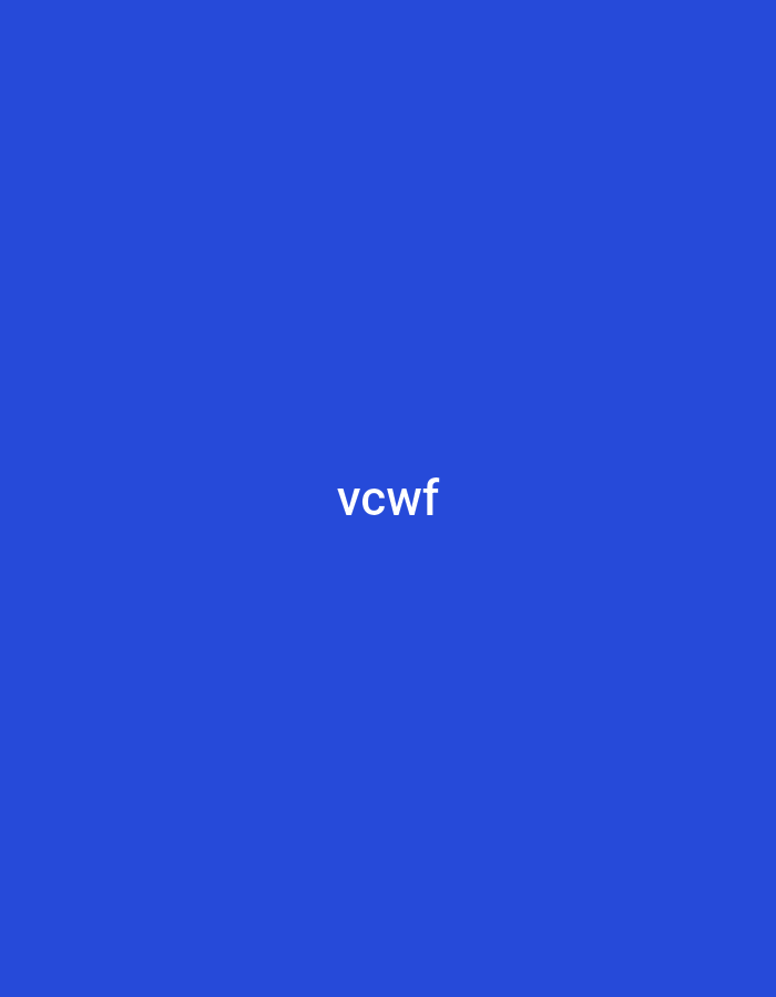 The image shows the letters "vcwf" in white font against a solid blue background. There is no depiction of Yerevan, Armenia, or any other identifiable location. There are no people, subjects, objects, actions, or interactions visible. The environment is simply a solid blue background.