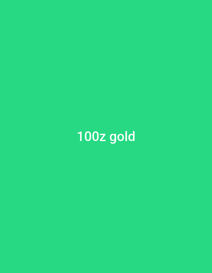 The image is a solid, vibrant green background with the text "100z gold" centered in white. There are no people, objects, actions, or interactions depicted. The image is not a photograph of any real-world scene and therefore has no location in Lhokseumawe, Indonesia, or anywhere else.