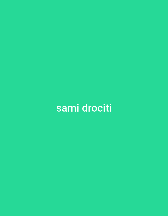 The image is a static, full-frame shot of a solid, bright teal background. Centered horizontally in the middle of the frame and towards the bottom, the white text "sami drociti" is displayed. There are no discernible people, subjects, objects, actions, or interactions present in the image. The environment appears to be a plain, unadorned digital canvas. The image does not depict any recognizable features of the city of Cricova, Moldova.