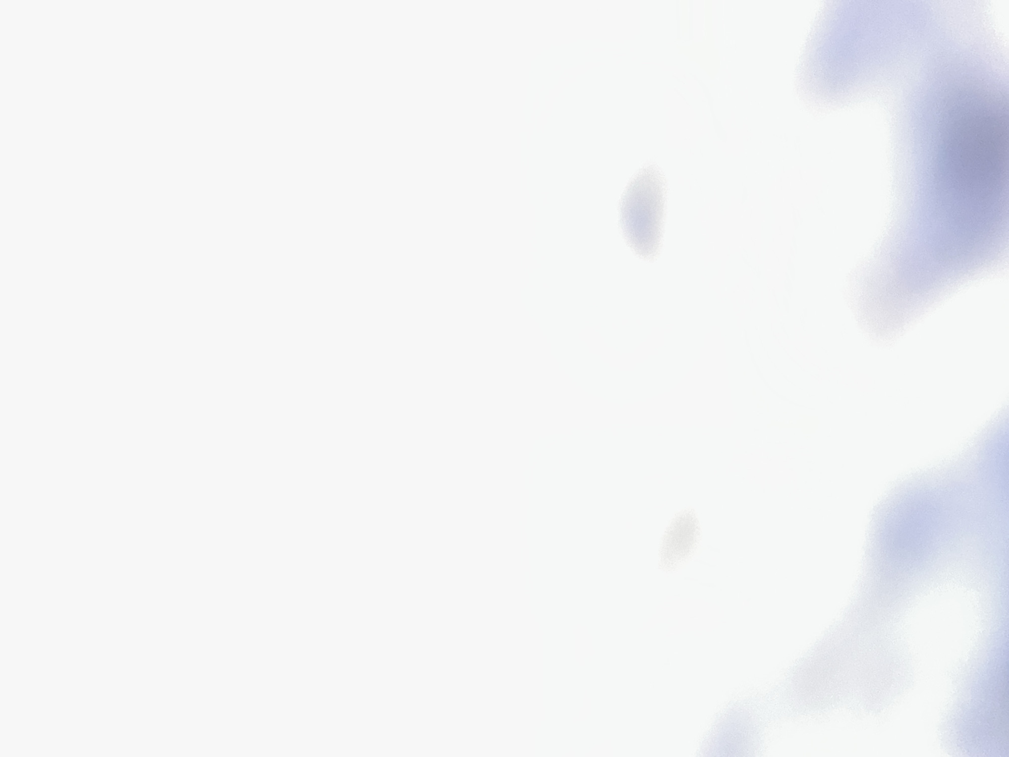 This media file is an abstract, low-resolution, close-up view of soft, blurry, light purple and white forms against a bright white background. There are no discernible subjects, objects, or scenes that can be identified. No activity or event is taking place, and there are no notable details such as time of day, weather, location cues, or emotions. There is no visible text. The overall impression is of a highly out-of-focus image, possibly suggesting a visual effect rather than a representation of a specific reality.