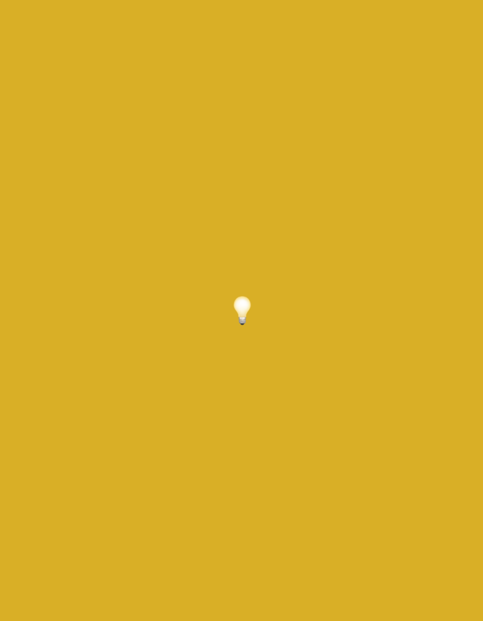 The image displays a minimalist graphic against a solid, uniform yellow background, presented in the context of Santa Ana, Venezuela. Centrally positioned within the frame is a single, small, illuminated light bulb icon. The light bulb features a bright white, glowing translucent glass portion and a dark grey, opaque threaded base. No individuals, other subjects, discernible actions, interactions, or additional environmental details are present in the scene.