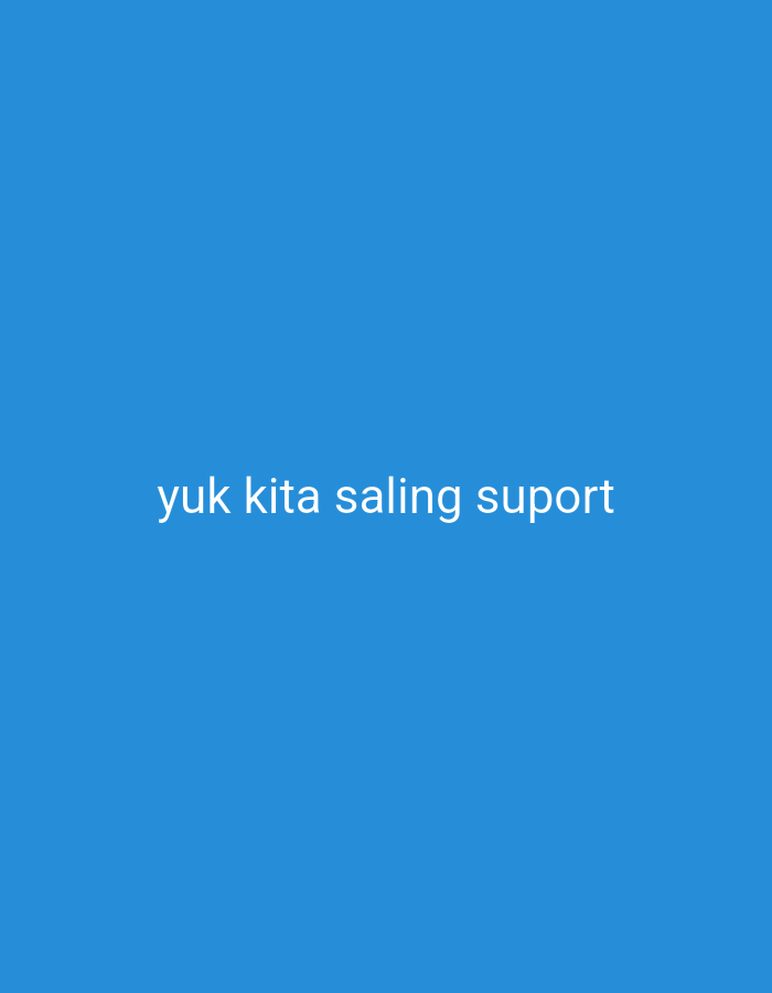 The image is a solid blue background with the white text "yuk kita saling suport" centered horizontally and vertically. There is no indication of the city of Bukit Ketok, Indonesia, or any other environmental detail.