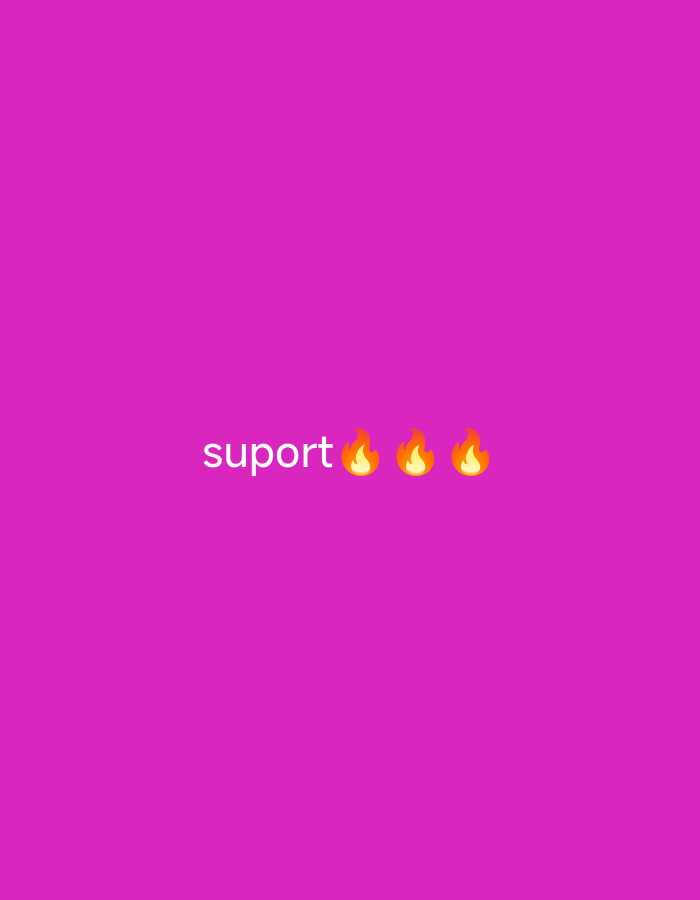 The image displays the word "suport" written in white text with three flame emojis to its right. The background is a solid, vibrant pink. The image is a digital graphic and does not depict any real-world location in Jobokuto, Indonesia, or any other city. There are no people, objects, or actions present in the image.