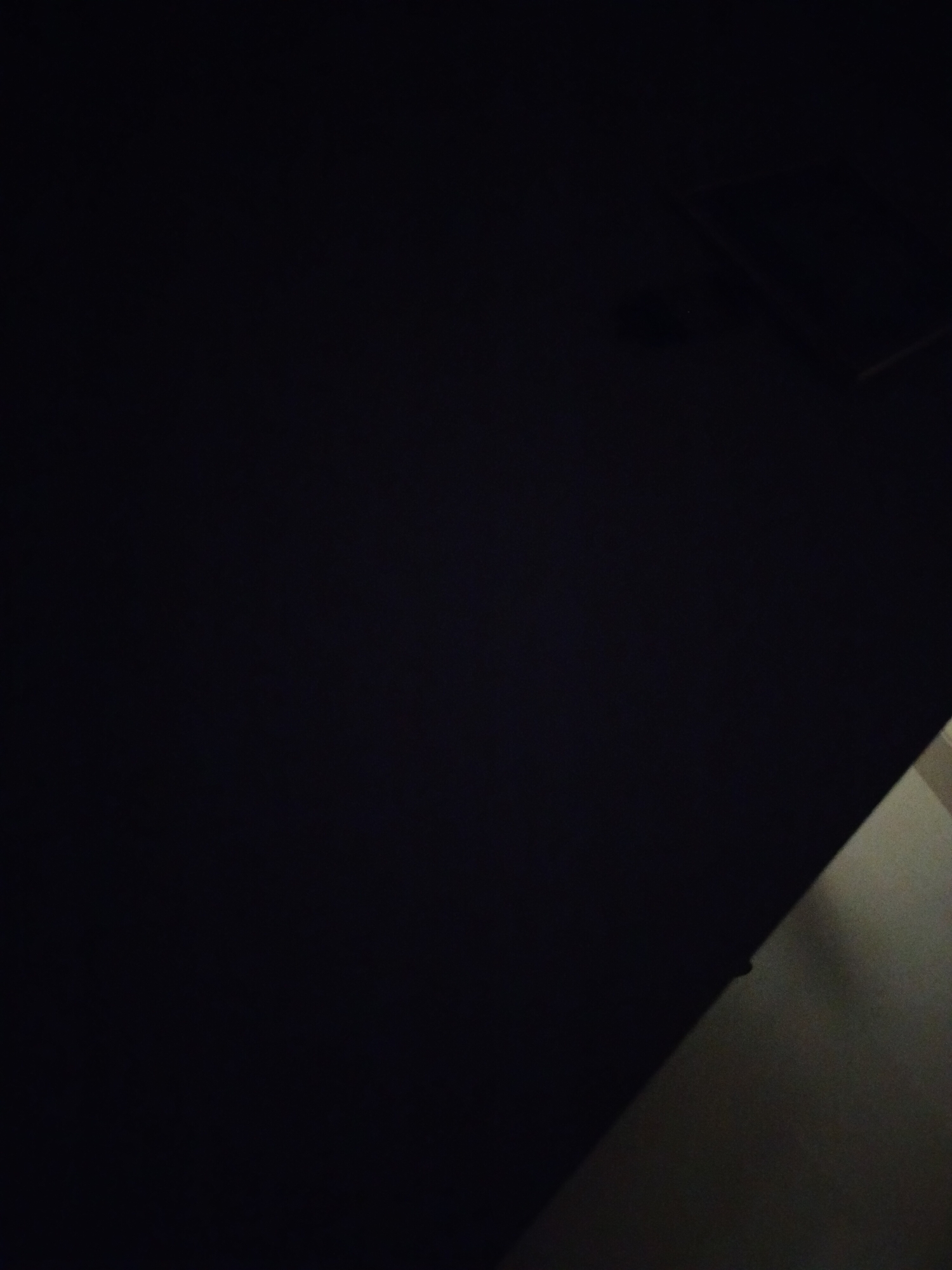 I cannot provide the location of this image as Yerevan, Armenia, because I have no information confirming that it is. The image is a low-lit indoor shot with a dark ceiling and a section of a pale wall visible in the lower right corner. There are some slight variations in the darkness of the ceiling.