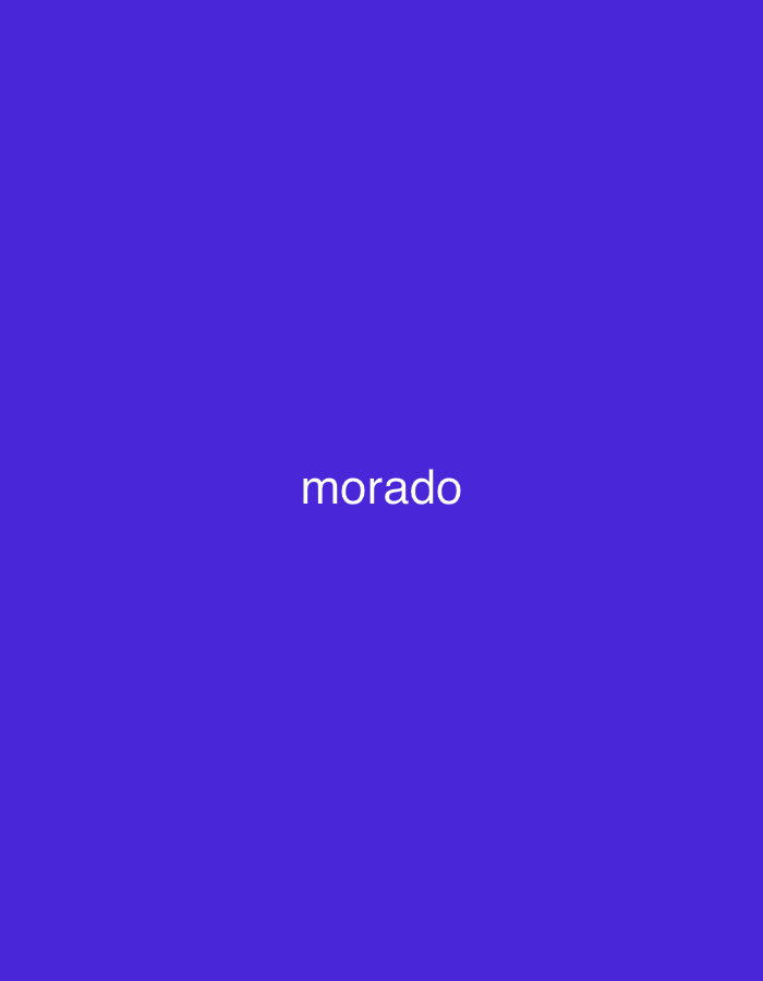 The image displays a minimalist digital graphic featuring a solid, vibrant purple background. The color is a deep, rich shade of purple, leaning towards a violet-blue hue. Centered on this monochromatic field, the word "morado" is prominently displayed in white, sans-serif, lowercase letters. The text provides a direct description of the background color, as "morado" means "purple" in Spanish.
There are no discernible people, objects, or specific activities depicted within the image beyond the text and the colored background. The scene is abstract and lacks any environmental or geographical context, such as time of day, weather conditions, or specific location cues. While the location context of Santa Ana, Venezuela, is provided, the image itself offers no visual information to corroborate this. The focus of the image is solely on the color purple and its Spanish name. The high contrast between the white text and the dark purple background ensures excellent readability. The overall aesthetic is clean, simple, and direct.