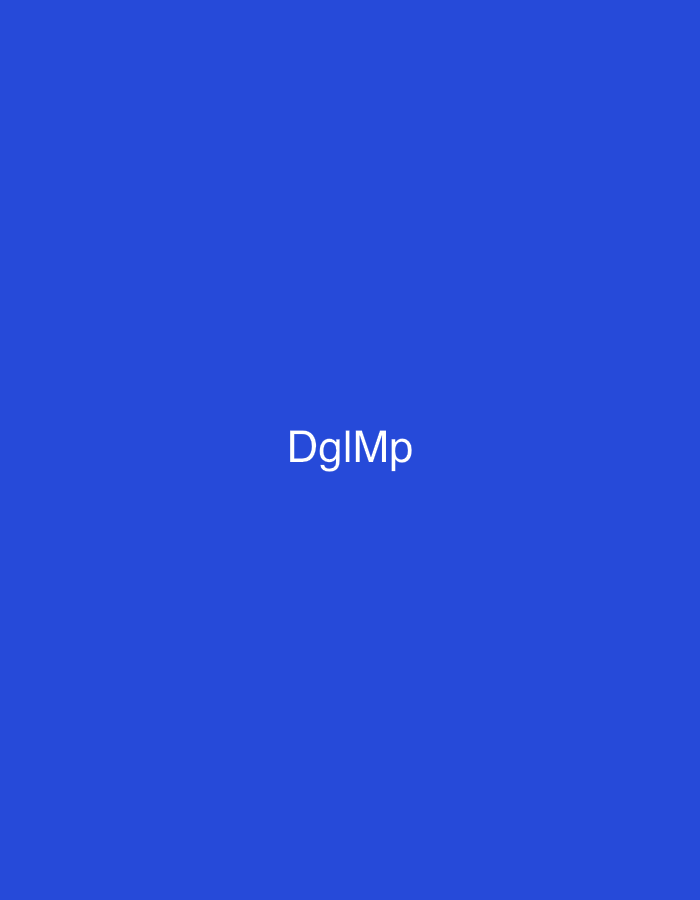 The image displays the white text "DgIMp" centrally positioned against a solid, uniform royal blue background. The characters 'D', 'I', and 'M' are uppercase, while 'g' and 'p' are lowercase, rendered in a simple sans-serif typeface. No people, additional subjects, objects, actions, or interactions are depicted. The environment is abstract, consisting solely of the uniform background color and the superimposed text. There are no visual elements within the image that provide contextual information or identifiable landmarks to indicate a specific geographical location, including the city of Casablanca, Morocco.