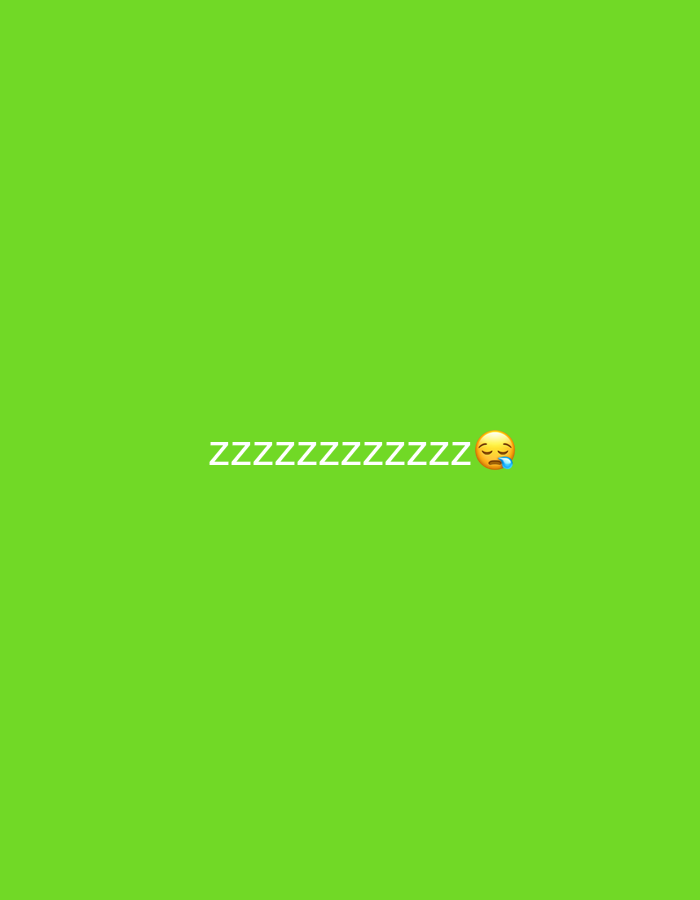 The image is a simple, bright green background with the word "ZZZZZZZZZZZZ" in white text, followed by a sleeping face emoji. The text and emoji are centered horizontally and located in the lower half of the image. There are no other objects or people visible. The image does not depict any specific location in Safari, Nigeria.