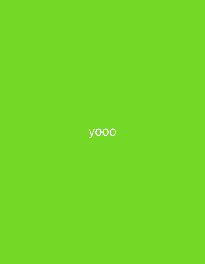 The image shows the word "yooo" in white text centered on a bright green background. The text is slightly blurry, suggesting it might be a photograph of a screen or a digital image. There is no discernible location in the city of Varna, Bulgaria, or any other environmental context provided in the image. No people, subjects, objects, actions, or interactions are present.