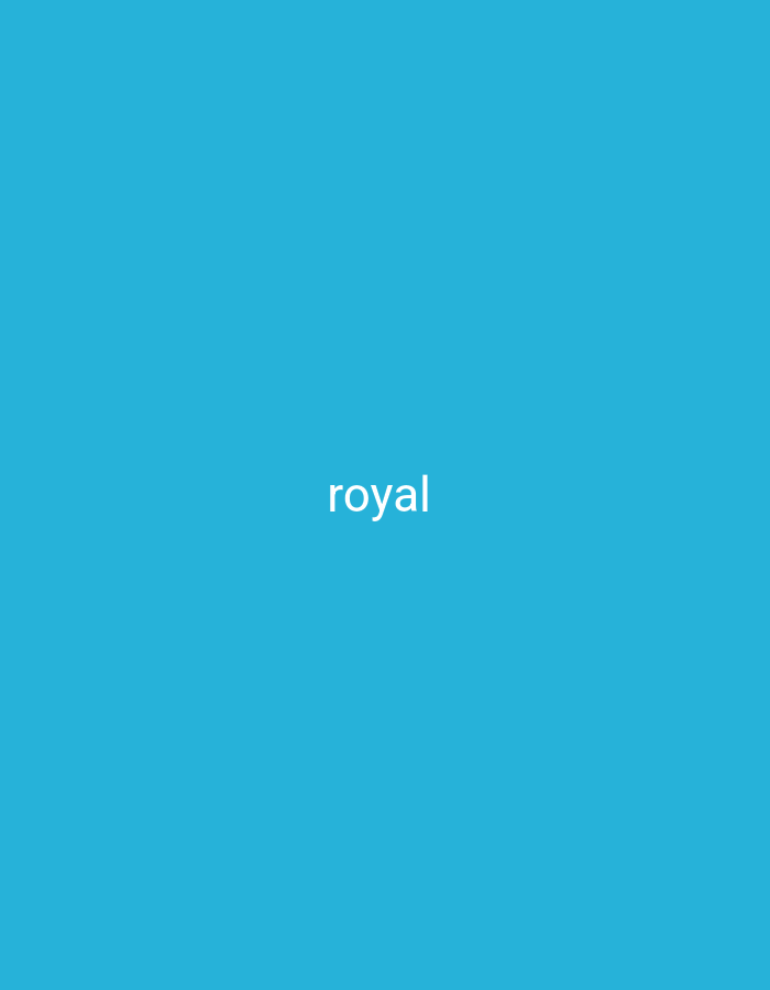 The image is a plain, solid blue background with the word "royal" written in white text in the center. There are no people, objects, or environmental details visible, and therefore no specific location in Nsugpe, Nigeria can be determined.