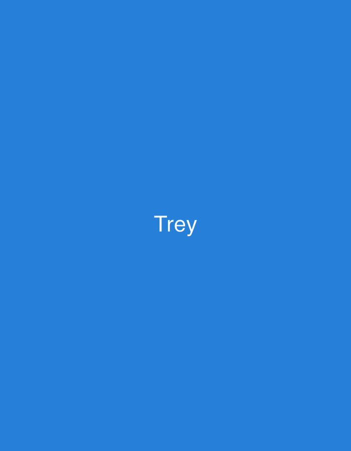 The image is a plain blue background with the word "Trey" written in white text in the center. There is no identifiable location in the city of Jalingo, Nigeria, or any other context provided by the image.