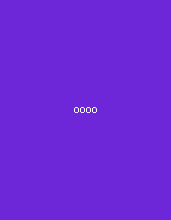 The image shows the text "oooo" in white, centered horizontally and vertically on a solid purple background. The text is clearly visible and appears to be a simple digital display or graphic element. There is no discernible location in the city of Nowa Sól, Poland, or any other geographical context provided by the image itself.