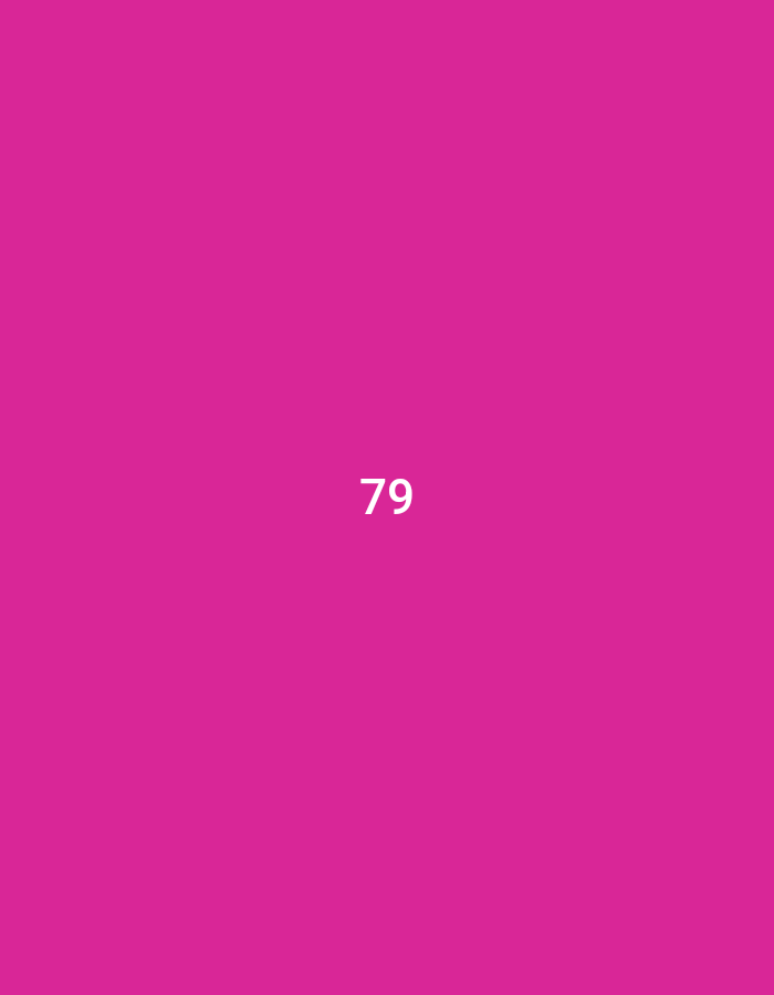 The image contains a solid pink background with the number "79" centered in white. The coordinates provided, -7.163 latitude and 112.632 longitude, correspond to a location in Gresik, Indonesia. However, this image does not depict any scene, location, people, or objects related to Gresik.