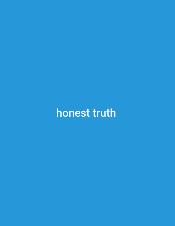 The image displays the words "honest truth" in white text centered on a solid blue background. There are no people, objects, or environmental features depicted in the image. The location in Gboko, Nigeria, is not determinable from the visual information provided.