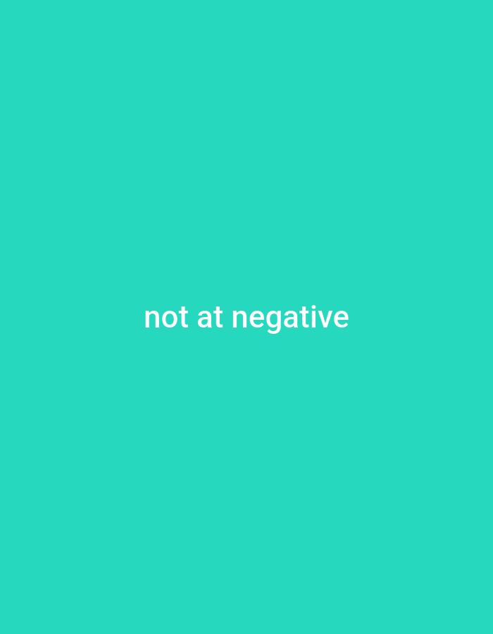 The image contains the text "not at negative" centered on a plain teal background. There are no people, objects, or environmental details present. The location in Jalingo, Nigeria is not determinable from the image.