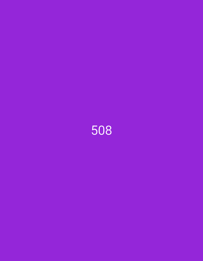 A purple background features the number "508" in white text.
