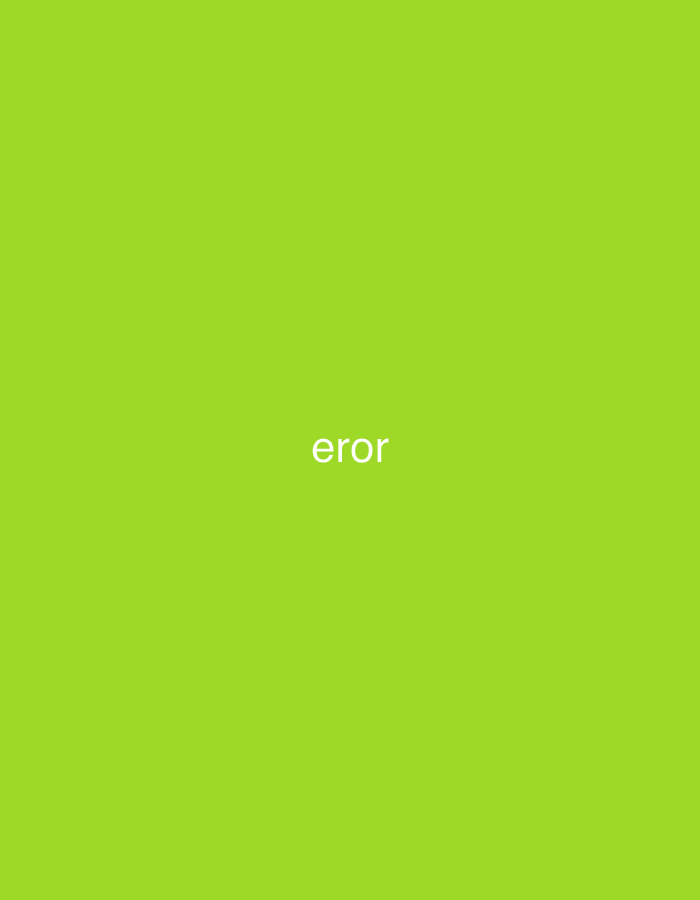 The image features a solid, vibrant lime green background. Centered on this monochromatic field is the word "eror" in a plain white, sans-serif font. The text is a misspelling of "error," indicating a potential issue, placeholder, or system message.
There are no discernible subjects such as people or objects within the image. No activity or event is depicted; the image is purely a graphic display of text on a colored background.
Notable details include the striking lime green color that fills the entire frame. The simplicity of the composition, with only a single word, implies a functional purpose, often seen in digital interfaces as an alert or an indication that content is missing or unavailable. There are no visual cues to suggest a specific time of day, weather, or an outdoor or indoor setting. The location context provided is Vagharshapat, Armenia; however, the image itself contains no visual elements that geographically tie it to this specific location.