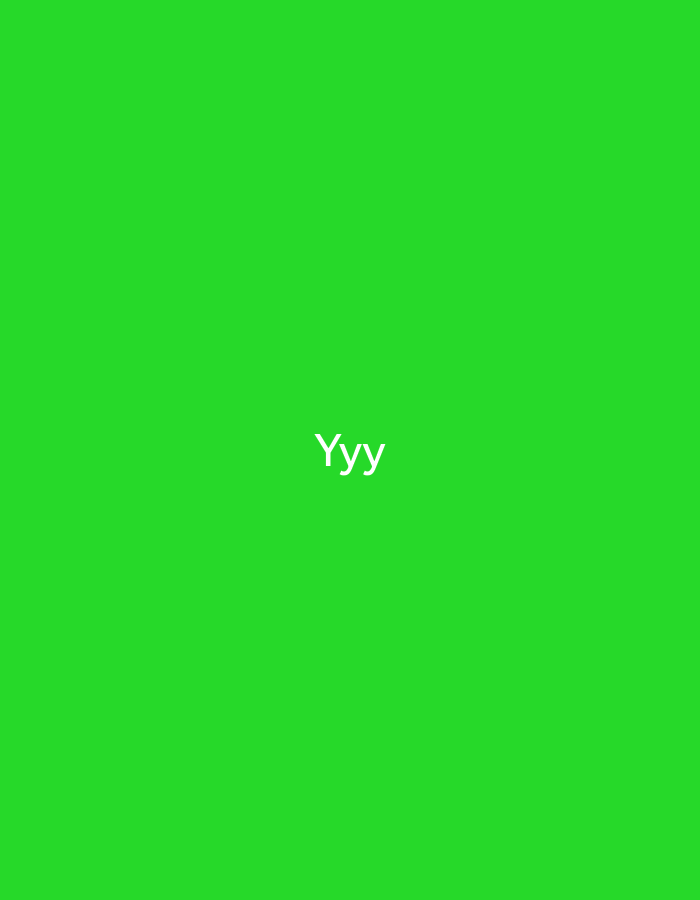 A green background with the text "Yyy" in white at the center.