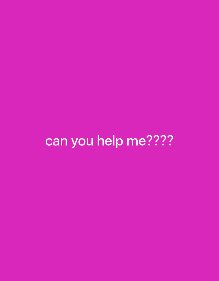 The image displays a plain, vibrant pink background. In the center of the image, white text reads "can you help me????". There are no other discernible objects, people, or environmental details present in the image. The location in Payagaboh, Indonesia, is not depicted or suggested by the visual content of the image.