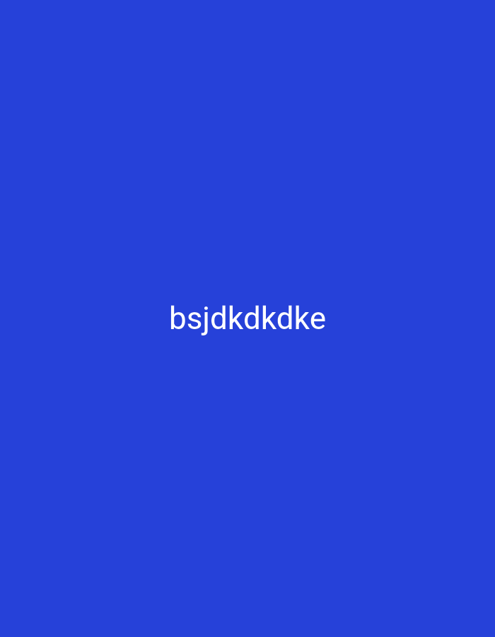 The image shows the text "bsjdkdkdke" centered on a solid blue background. There are no people, objects, actions, interactions, or environmental details that can be discerned in the image. There is no information within the image that relates to the city of Nsugpe, Nigeria.