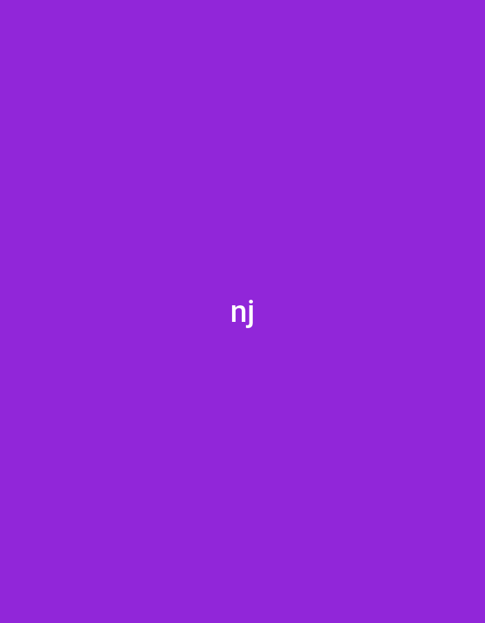 The image features the lowercase letters "nj" displayed in white, sans-serif font against a solid, vibrant purple background. The text "nj" is positioned centrally within the frame. There are no other discernible subjects, objects, or environmental details present in the image. The background is a uniform, untextured purple color. No activity or event is depicted, nor are there any cues regarding time of day, weather, or emotional context. The provided location context of Yerevan, Armenia, is not visually represented by any elements within the image itself.