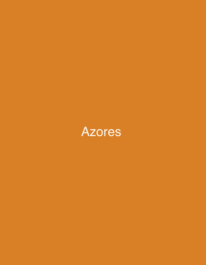 The image is a solid orange background with the white text "Azores" centered in the middle. The image does not show the location in the city of Lagoa (Nossa Senhora do Rosário), Portugal, or any details about people, subjects, objects, actions, interactions, or the environment.