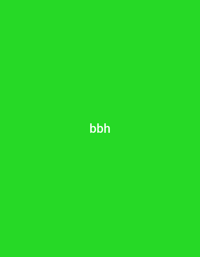 The image displays a plain, vibrant green background. Centered horizontally and slightly above the vertical center, the white lowercase text "bbh" is visible. There are no other subjects, objects, or discernible activity within the frame. The color is uniform across the entire image. No time of day, weather, or specific location cues are present visually, though the context indicates the location is Yerevan, Armenia.