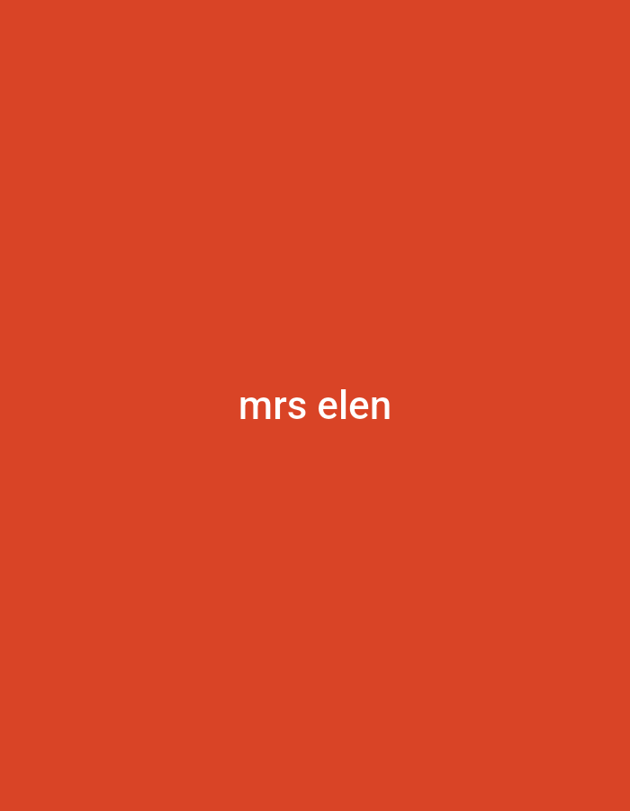 The image is an orange rectangle with the white text "mrs elen" centered within the rectangle. There are no other identifiable objects, people, or environmental details. Location is indeterminable.
