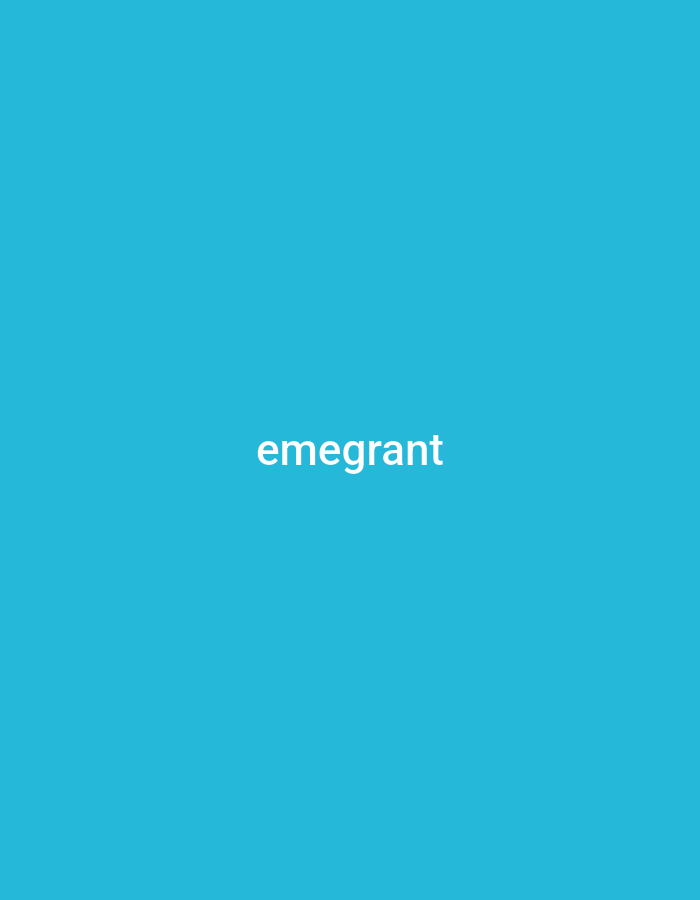 A cyan background with the word "emegrant" in white in the center. It is unlikely this image depicts a location in Yerevan, Armenia, as it lacks any geographical context.